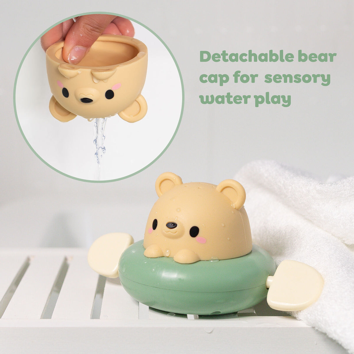 Tiger Tribe Bath Paddle Boat Bear