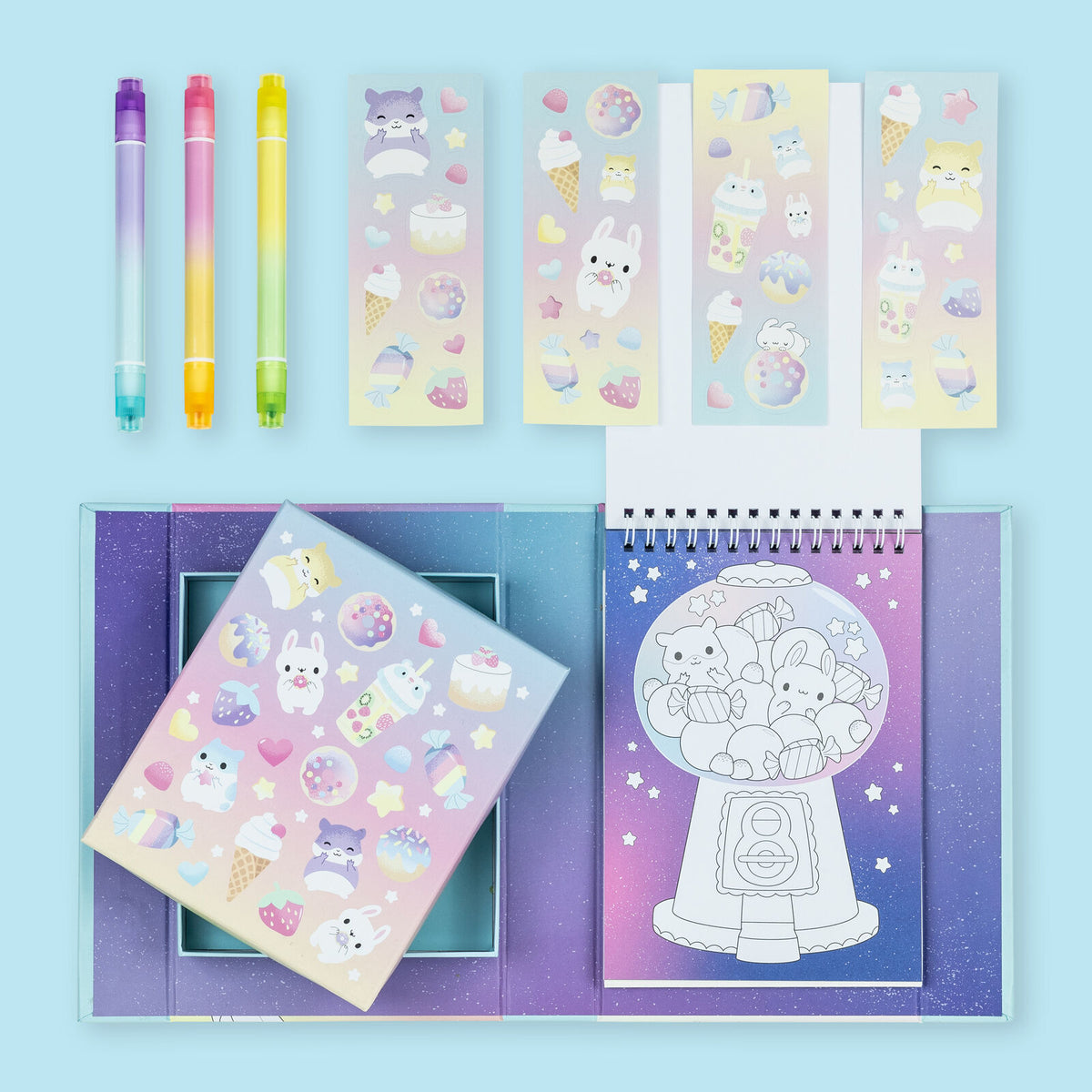 Tiger Tribe Colouring Set Kawaii Cafe