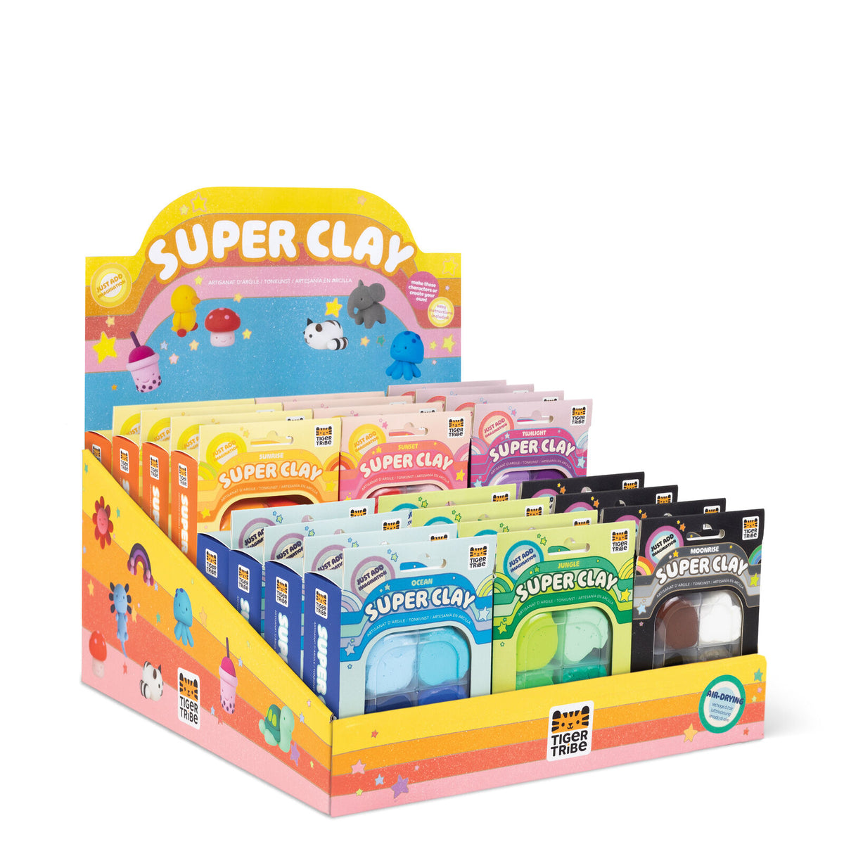 Tiger Tribe Super Clay Stationery Pack