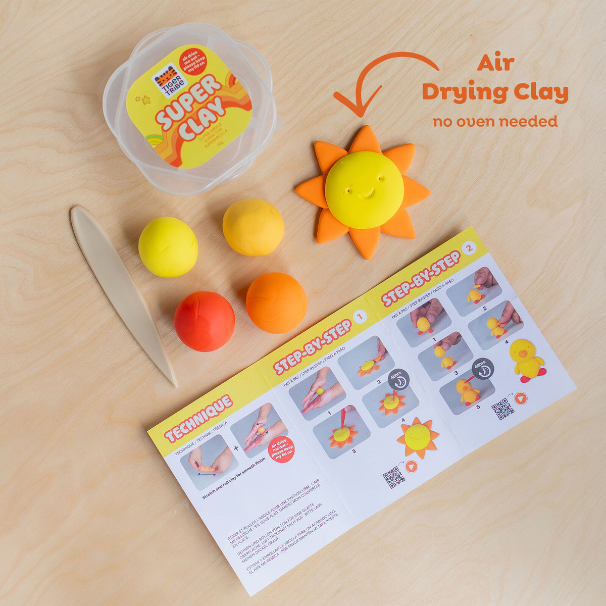 Tiger Tribe Super Clay Stationery Pack