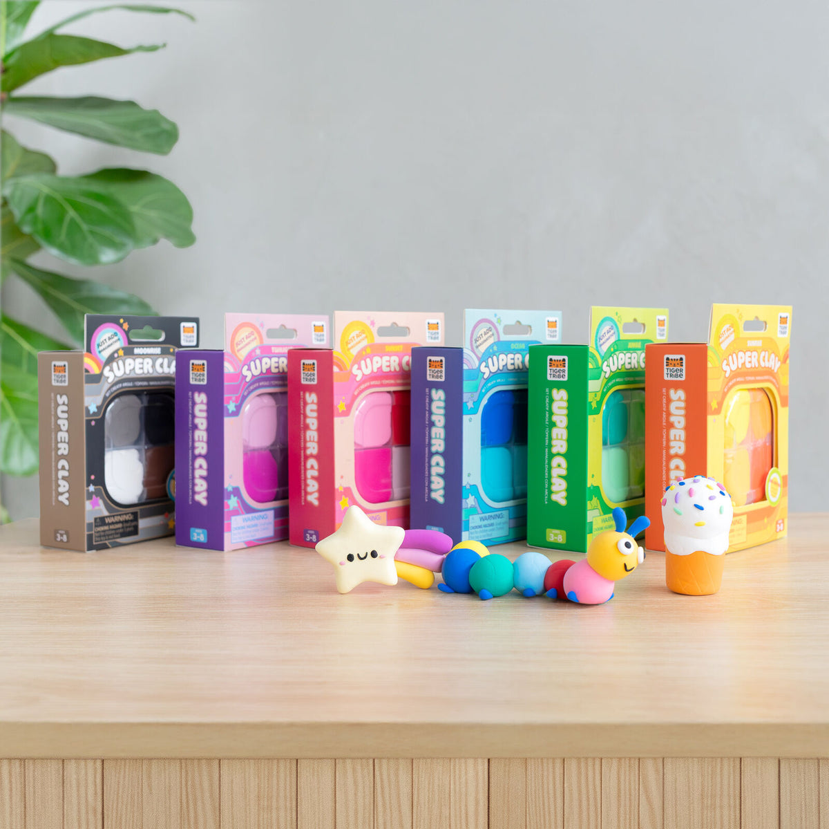 Tiger Tribe Super Clay Stationery Pack
