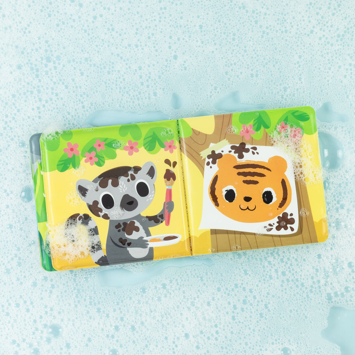 Tiger Tribe Bath Book Messy Jungle