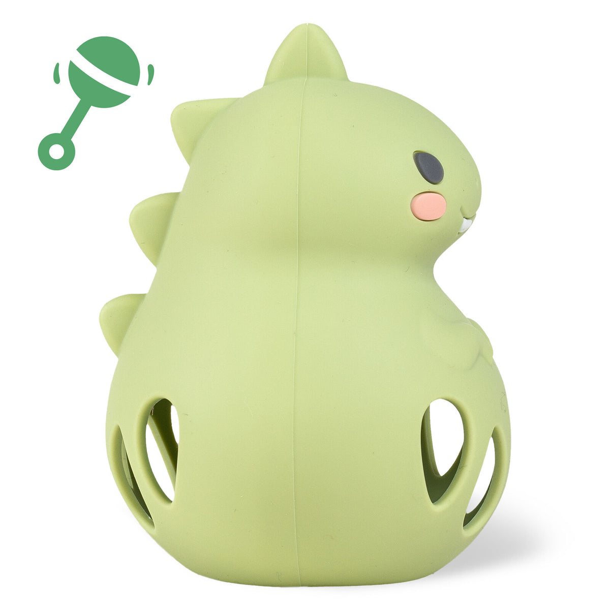Tiger Tribe Silicone Rattle Dino