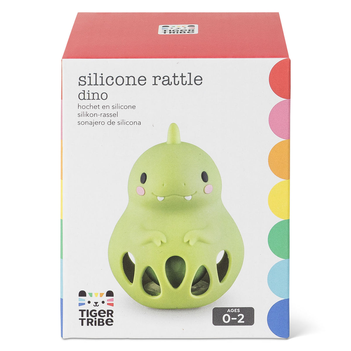 Tiger Tribe Silicone Rattle Dino