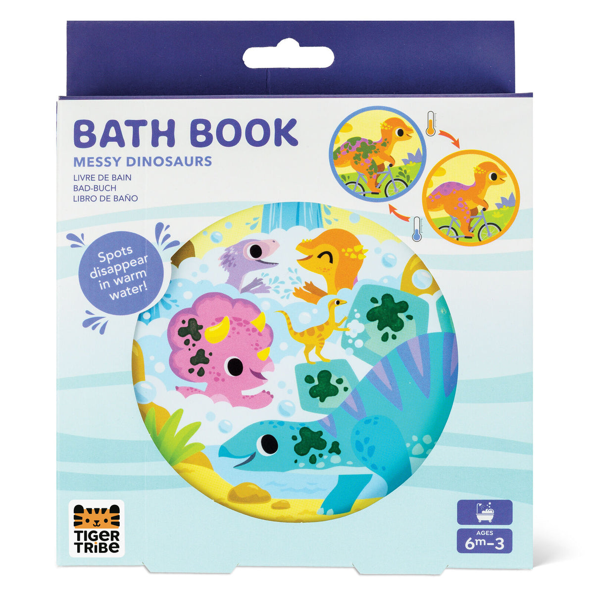 Tiger Tribe Bath Book Messy Dinosaurs