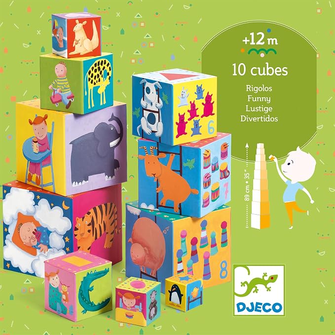Djeco Funny Stacking Blocks