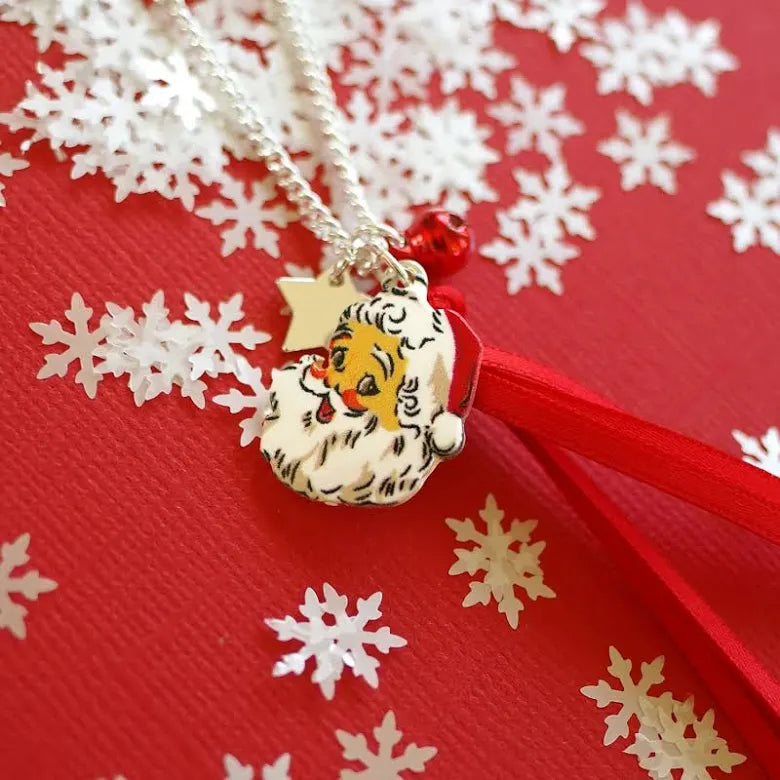 Lauren Hinkley Holly Jolly Santa Necklace