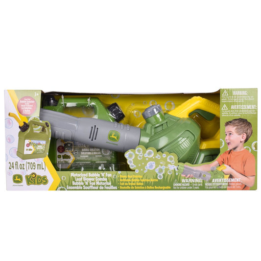 John Deere Bubble 'N' Fun Leaf Blower Combo with Bubble Refill Jerry Can
