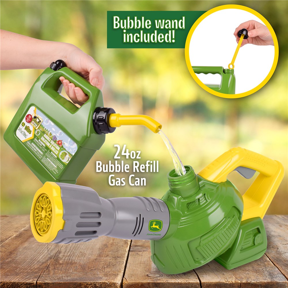 John Deere Bubble 'N' Fun Leaf Blower Combo with Bubble Refill Jerry Can