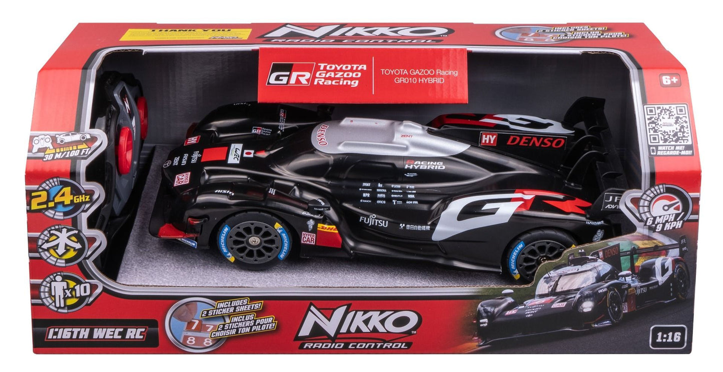 Boxed Nikko RC 1:16th WEC remote control racing car with realistic design for interactive driving play