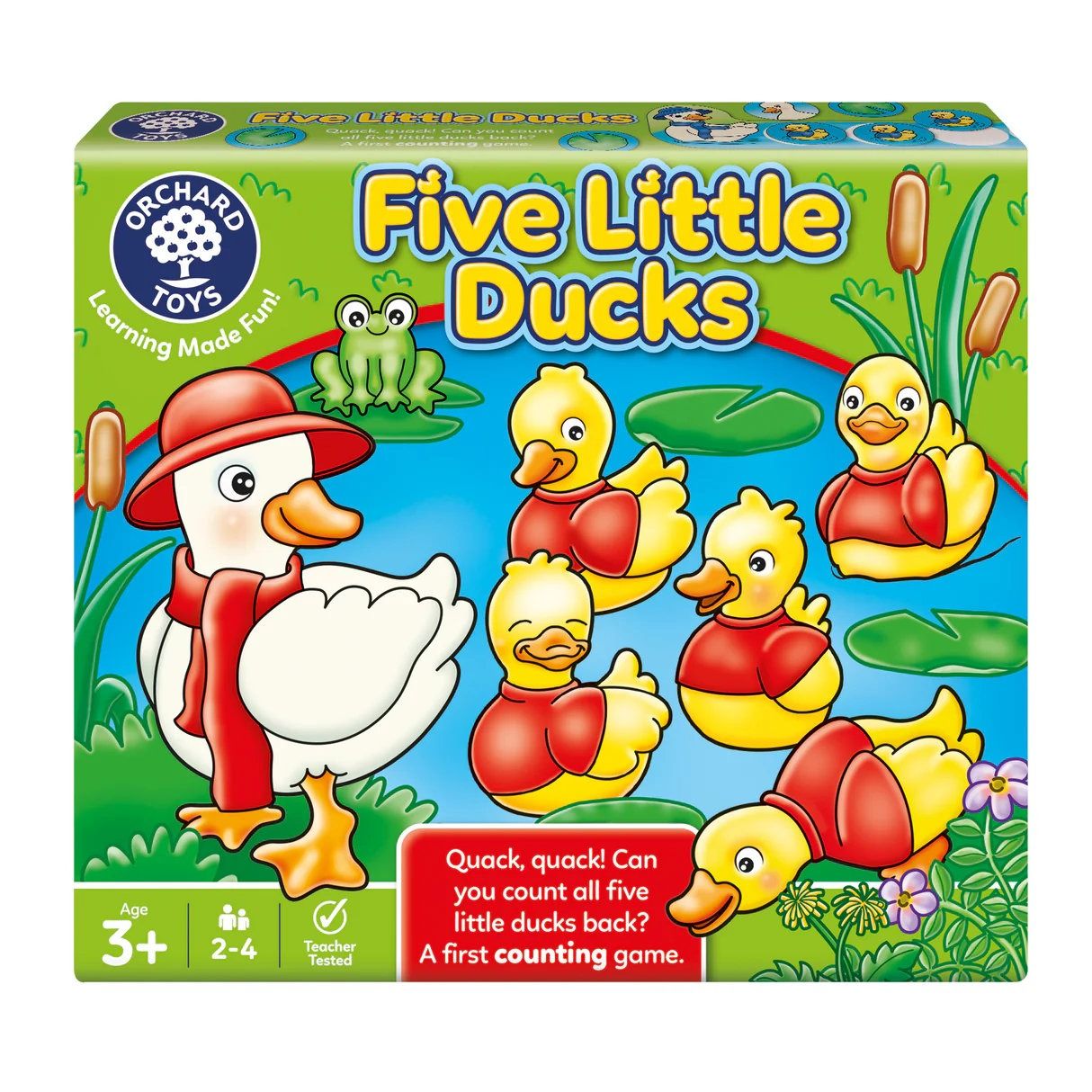 Orchard Toys Five Little Ducks preschool counting and colour matching game for ages 3+