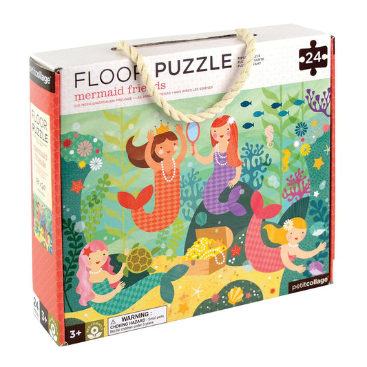 Petit Collage 24 Piece Floor Puzzle Mermaid Friends