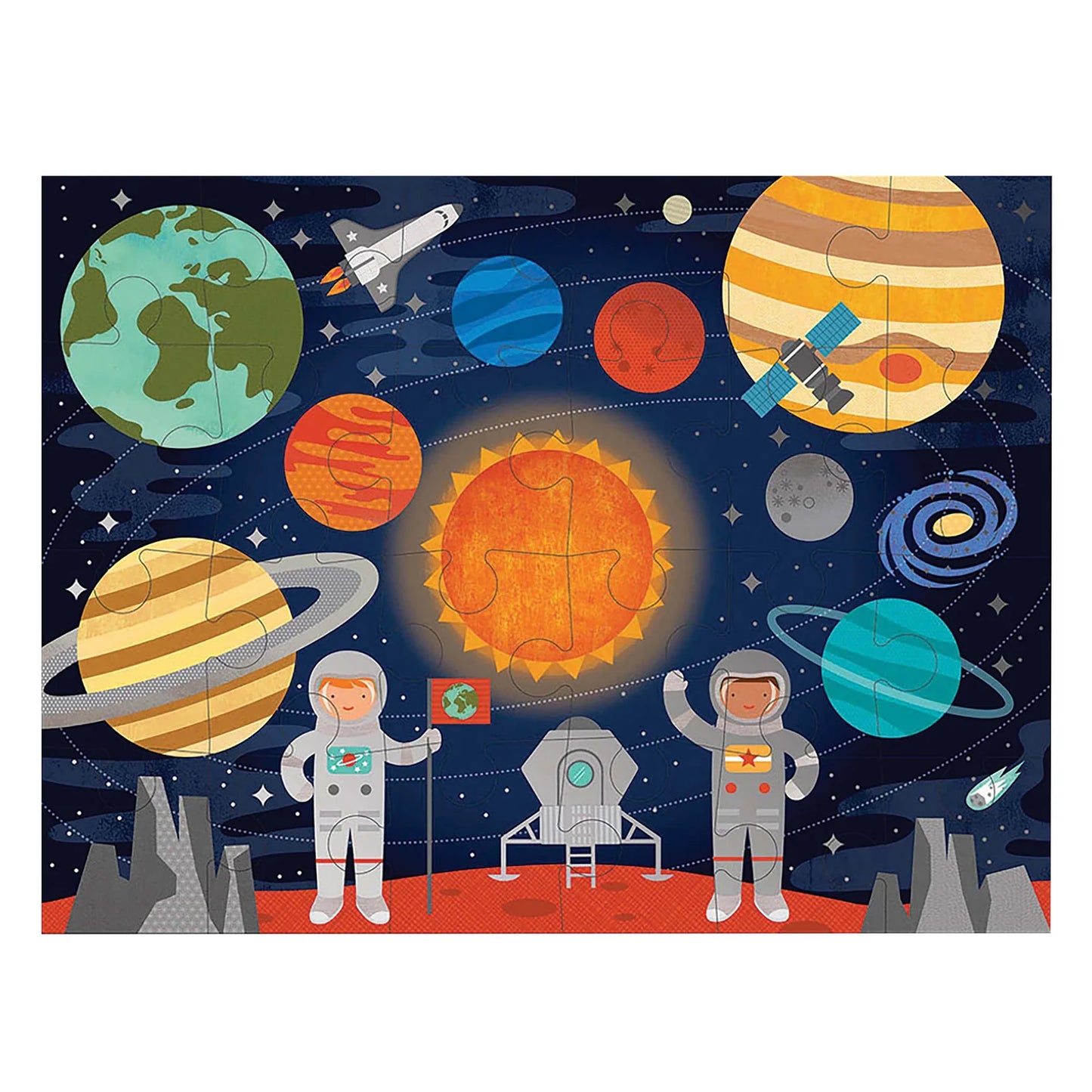 Petit Collage 24 Piece Floor Puzzle Outer Space