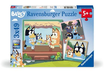 Ravensburger 3 x 49pc Jigsaw Puzzle Bluey's Adventures