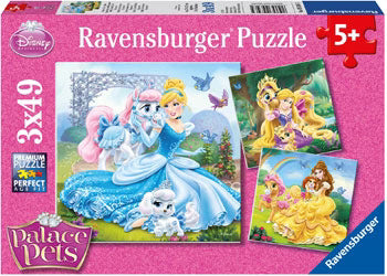 Ravensburger 3 x 49pc Jigsaw Puzzle Disney Belle, Cinderella & Rapunzel