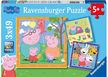 Ravensburger 3 x 49pc Jigsaw Puzzle Peppa Pig Peppa's Family & Friends