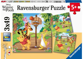 Ravensburger 3 x 49pc Jigsaw Puzzle Winnie the Pooh Sports Day