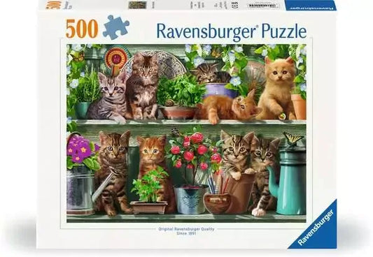 Ravensburger 500pc Jigsaw Puzzle Cats On A Shelf