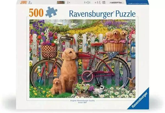 Ravensburger 500pc Jigsaw Puzzle Cute Dogs In The Garden