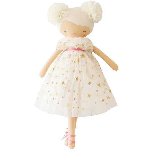 Alimrose Pom Pom Luna Doll Ivory Gold Star