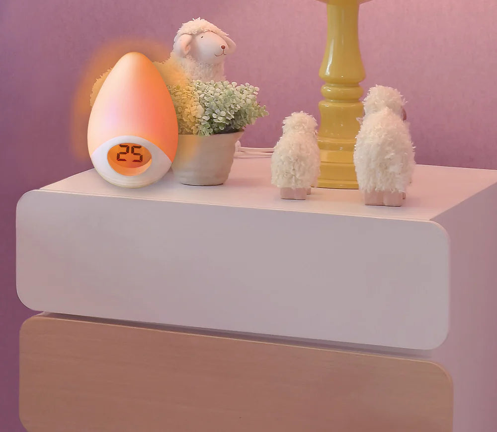 Sleep Easy Tear Drop Night Light and Room  Temperature Reading