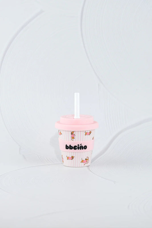 BBChino Reusable Babycino Cup Dash In Pink