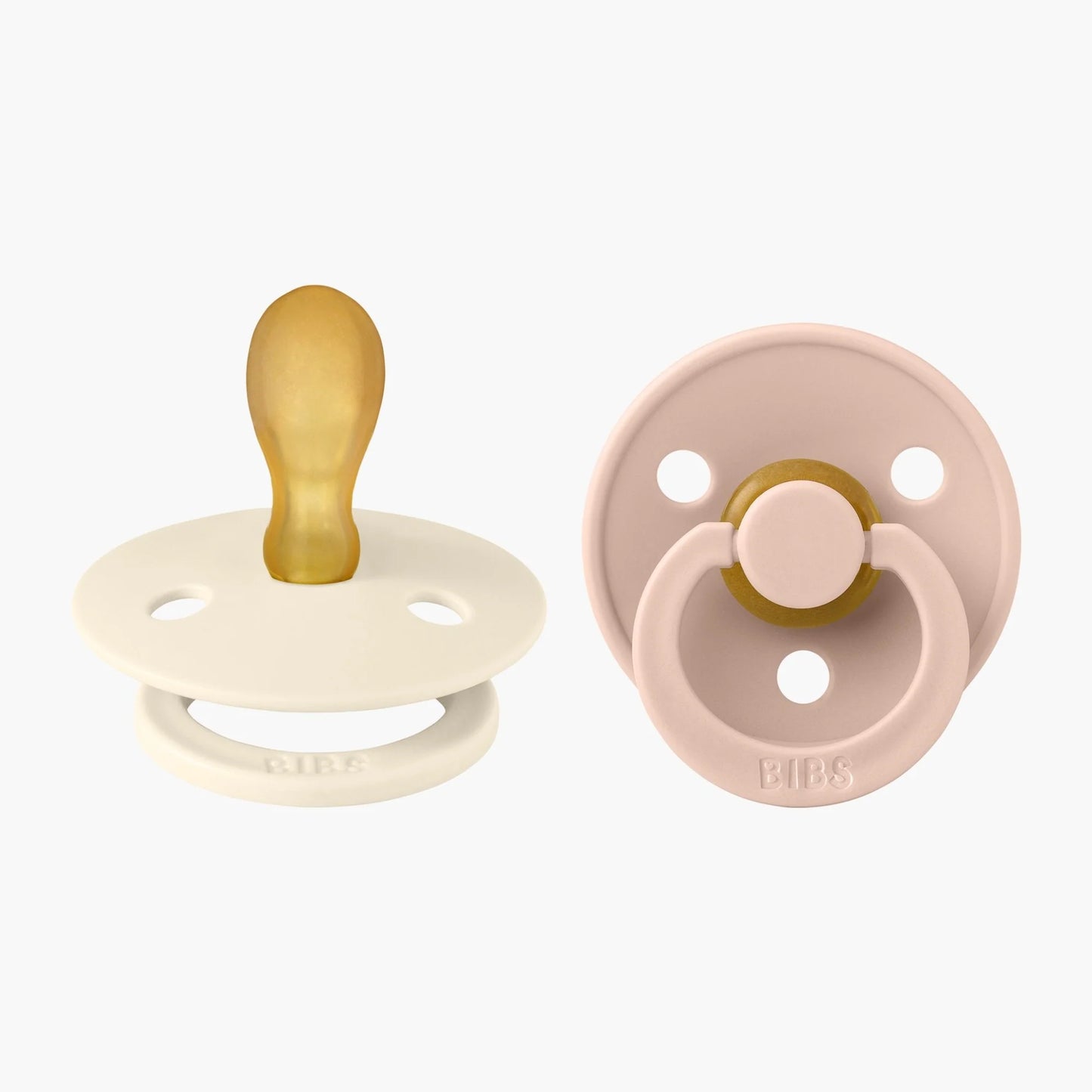 BIBS Ivory/Blush Symmetrical Pacifier