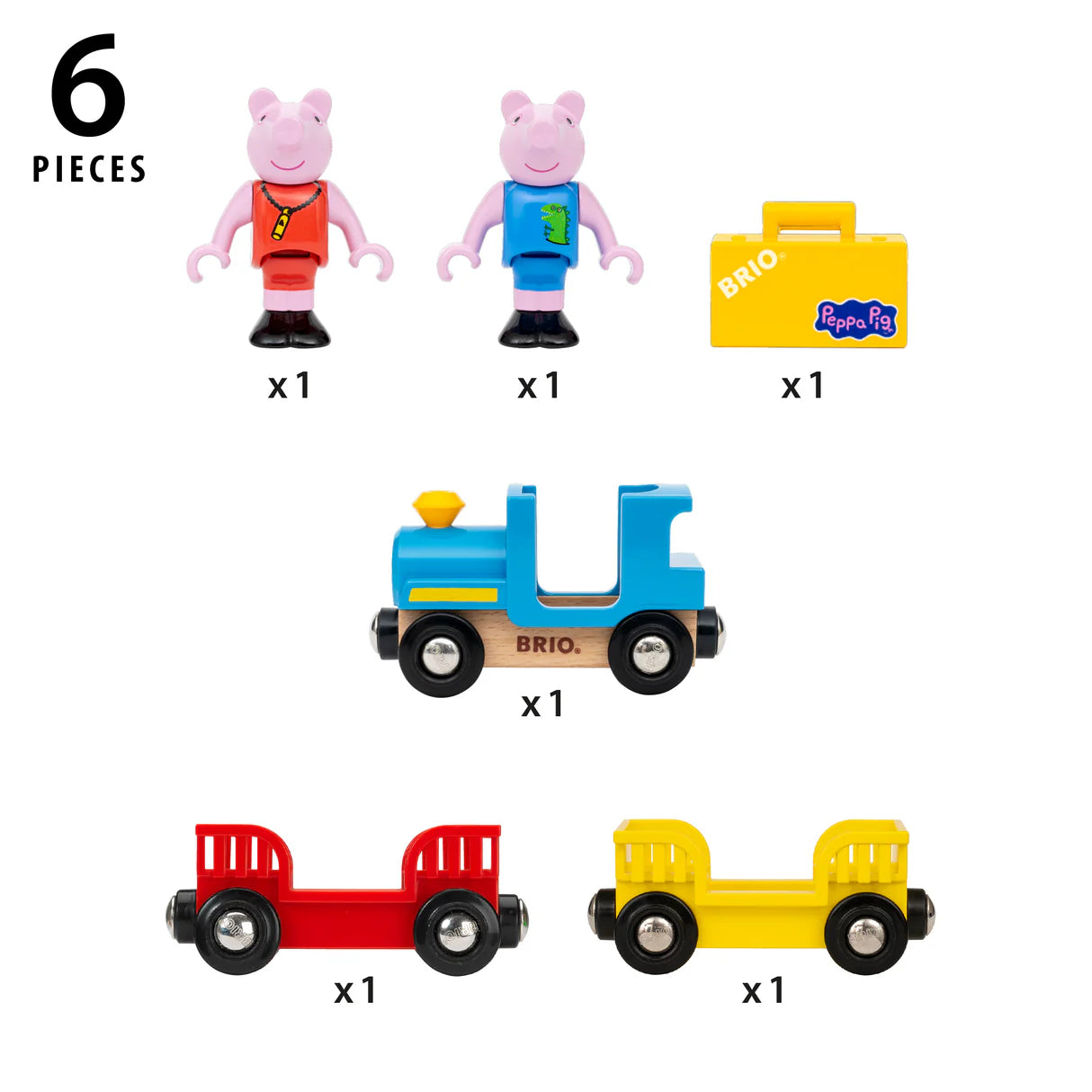 BRIO Peppa Pig Train 6pc