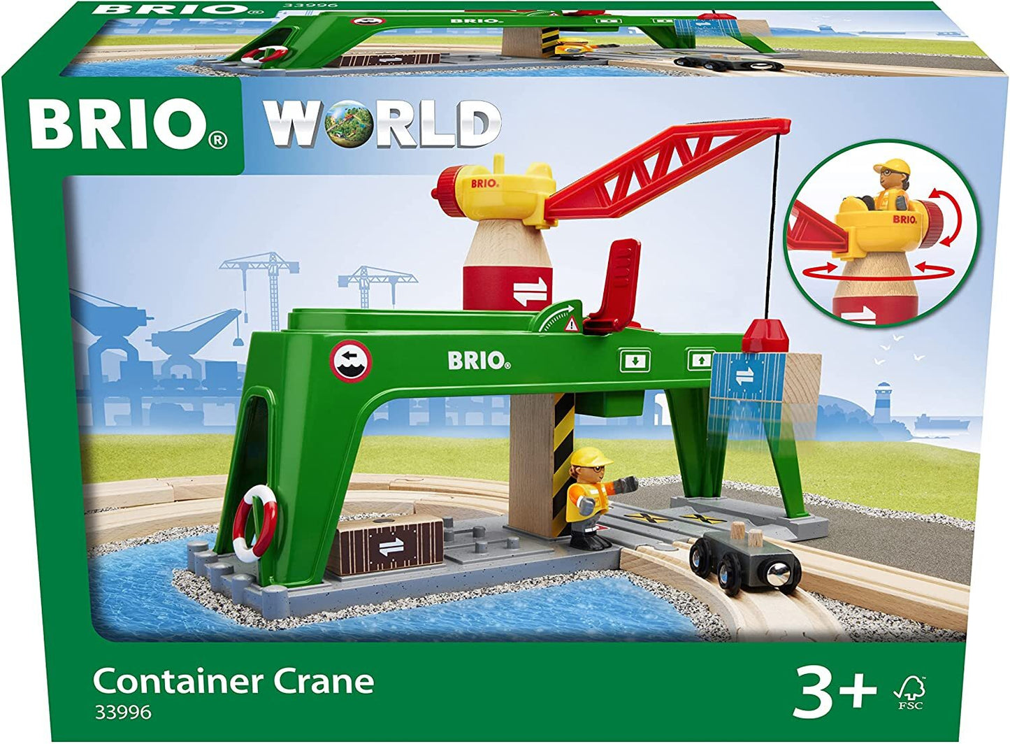 BRIO Container Crane 6 pieces