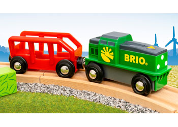 BRIO Farm Battery Train