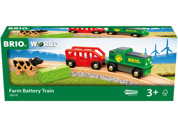 BRIO Farm Battery Train