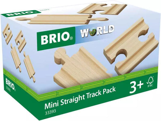 BRIO Mini Straight Track Pack 4pc