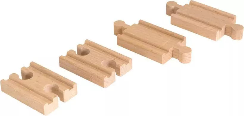 BRIO Mini Straight Track Pack 4pc