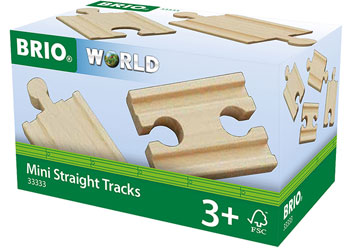 BRIO Mini Straight Tracks 4 Pieces