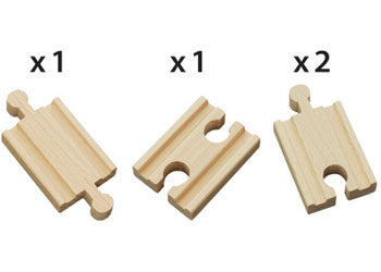 BRIO Mini Straight Tracks 4 Pieces