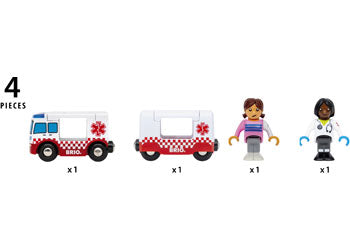 BRIO Rescue Ambulance 4pc