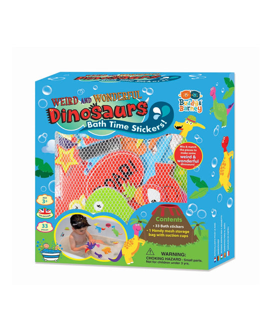 Buddy and Barney Bath Time Stickers Dinosaurs