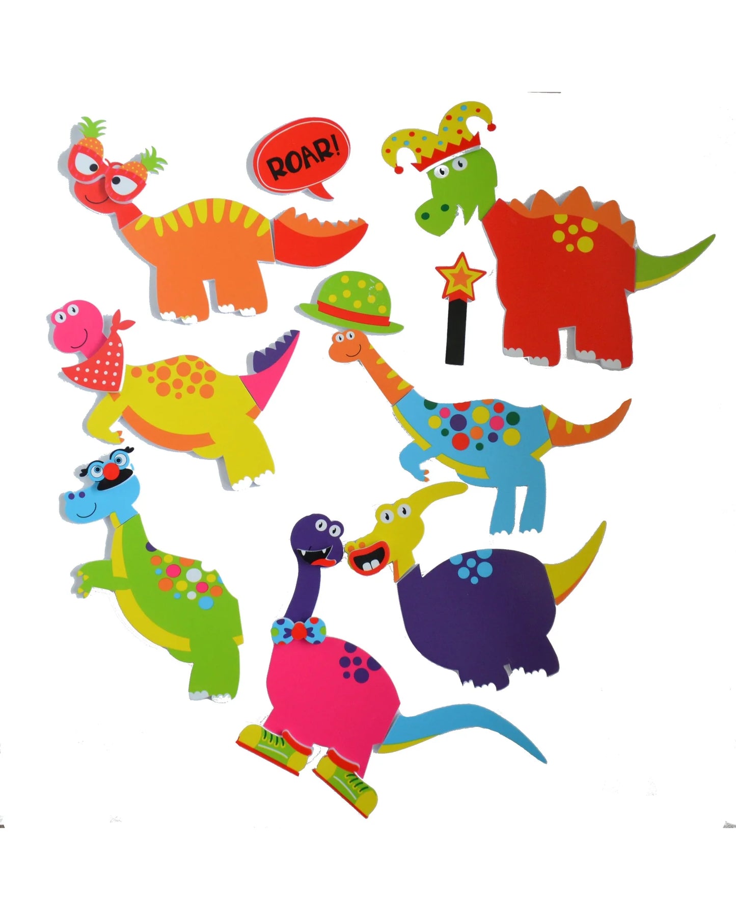 Buddy and Barney Bath Time Stickers Dinosaurs