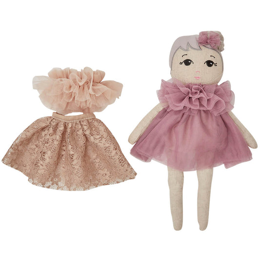 byAstrup Fabric Doll Fleur with Additional Clothes