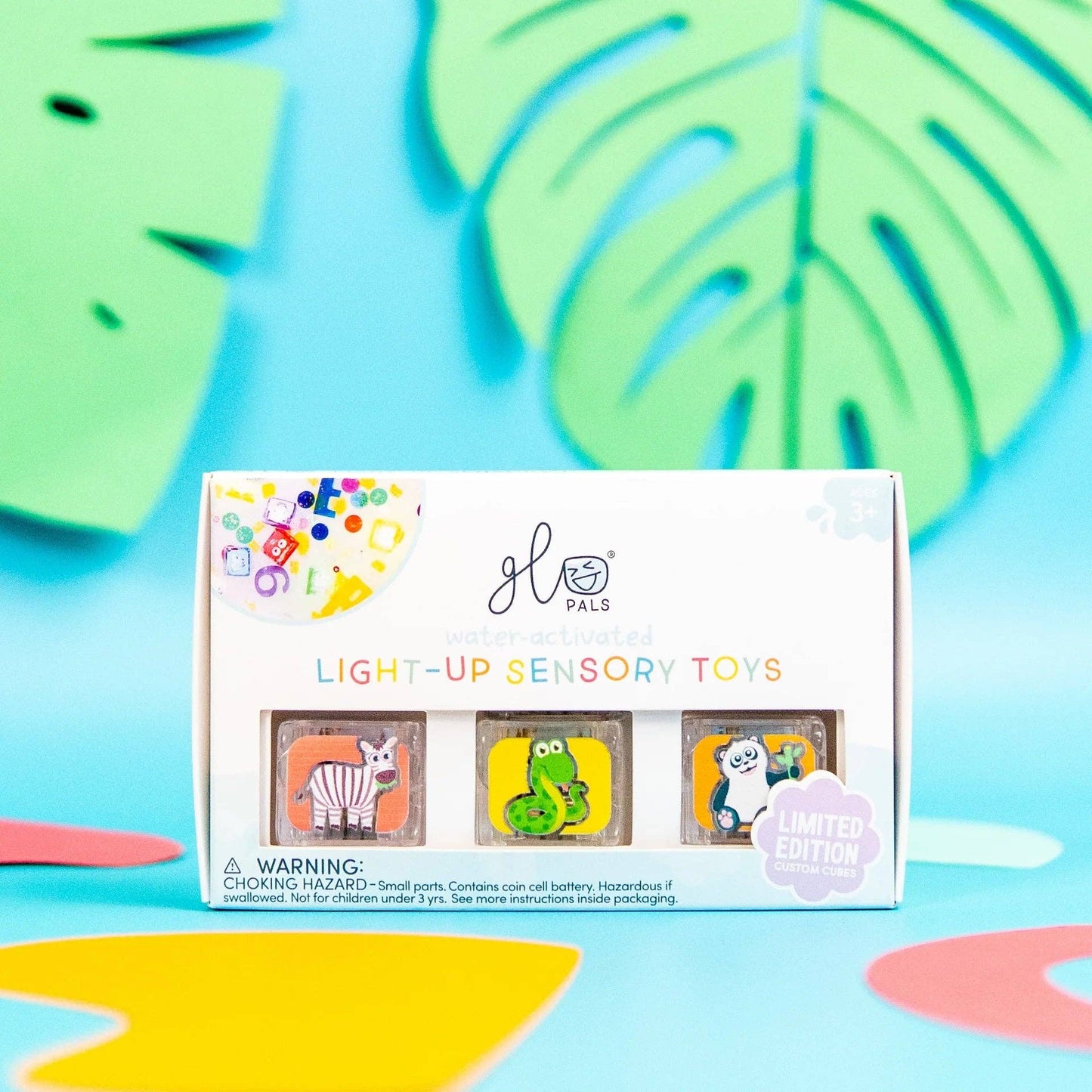 Glo Pals Limited Edition Light-Up Cubes, 6-Pack Zoo Animals