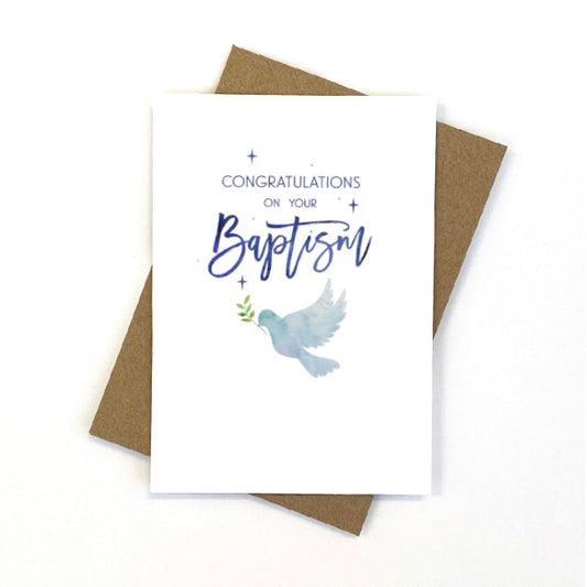 Candle Bark Creations Baptism Dove Gift Card