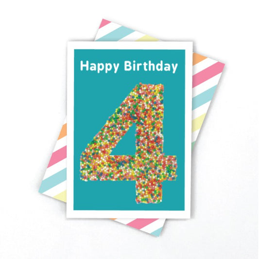 Candle Bark Creations Fourth Birthday Freckles Gift Card