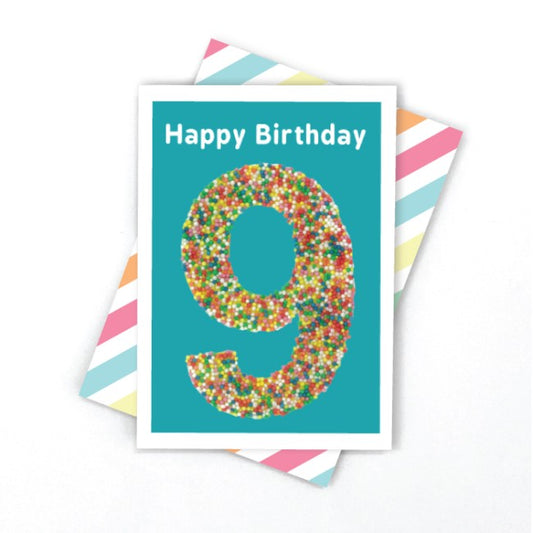 Candle Bark Creations Nineth Birthday Freckles Gift Card