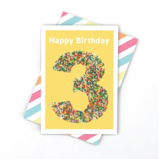 Candle Bark Creations Third Birthday Freckles Gift Card