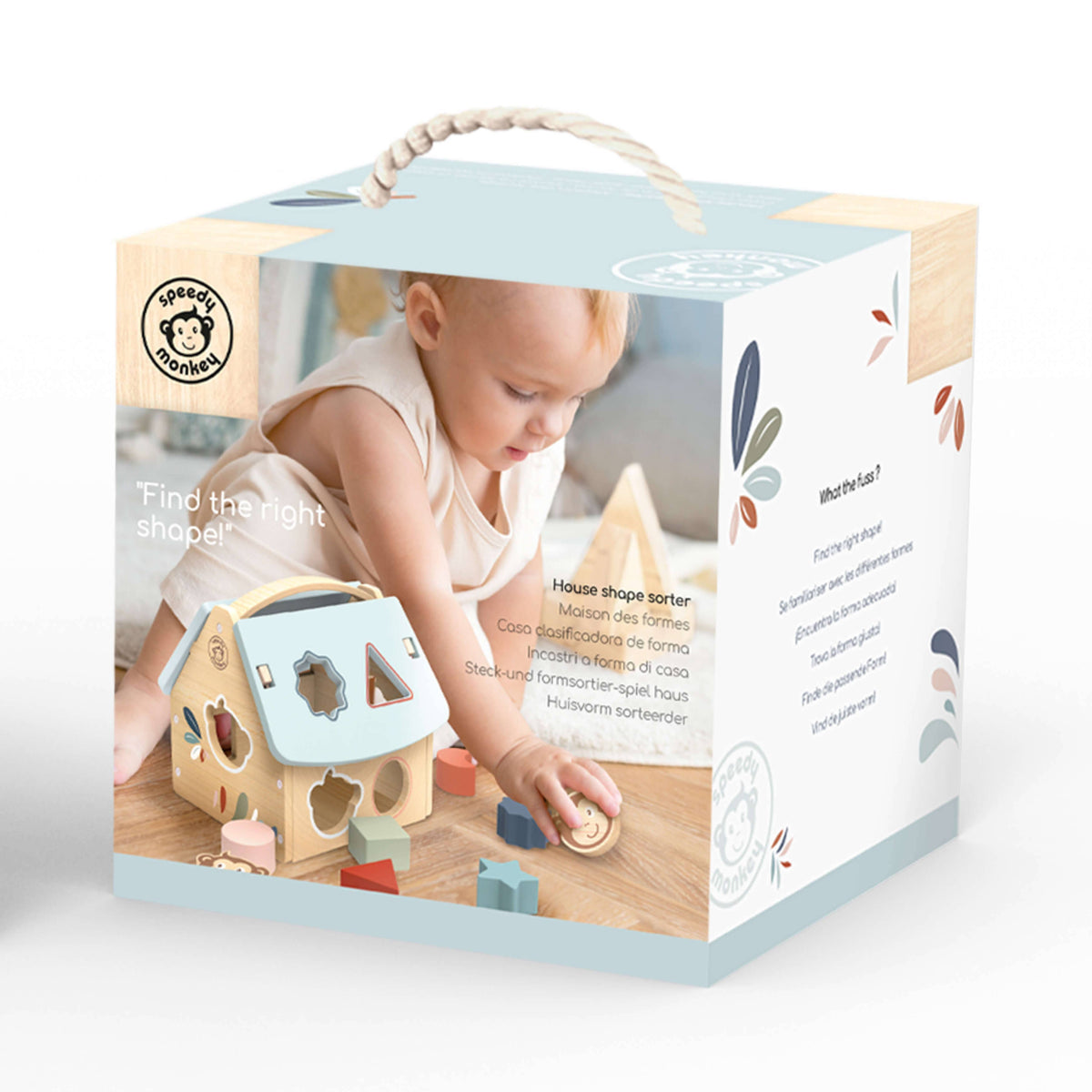Speedy Monkey House Shape Sorter with 8 blocks