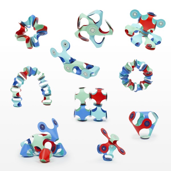 Clixo Tiny & Mighty Magnetic Toy 9pc Marine