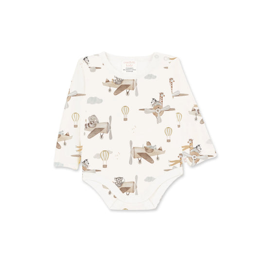 Confetti Kidz Long Sleeve Bodysuit Up and Away