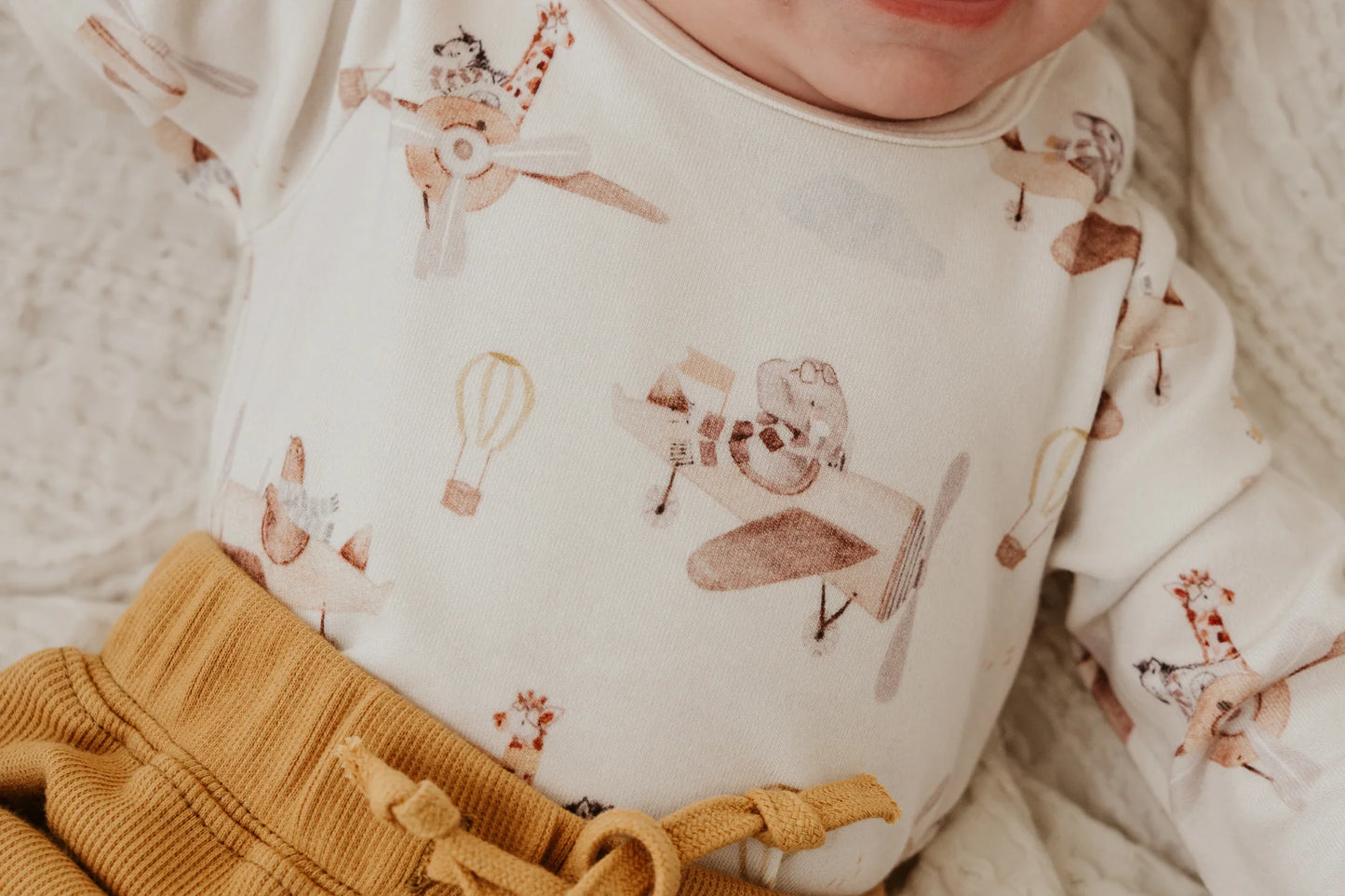 Confetti Kidz Long Sleeve Bodysuit Up and Away