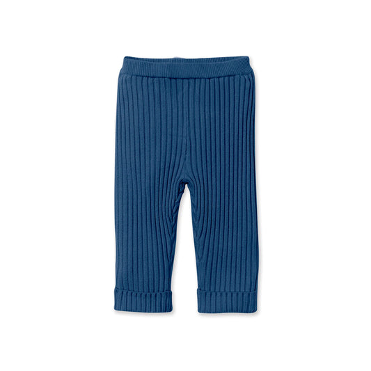 Confetti Kidz Ribbed Knit Leggings Navy