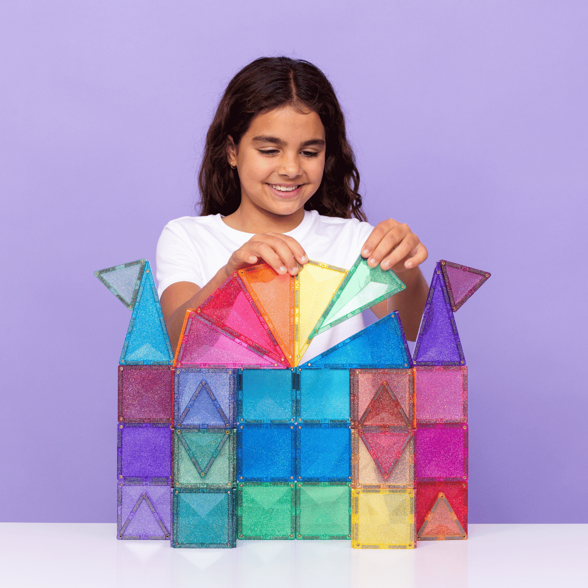Connetix 48pc Glitter Castle Pack